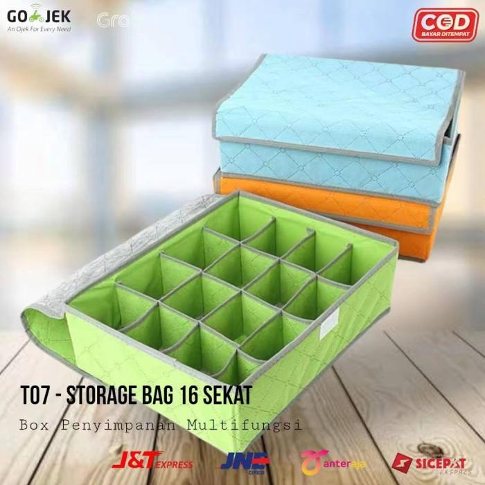 

T07 Kotak Penyimpanan Serbaguna Warna 16 Sekat 029