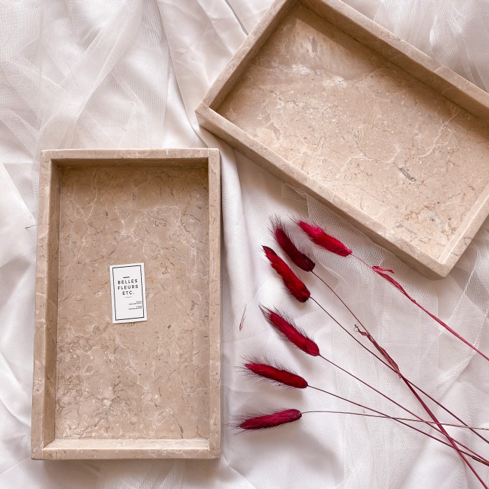 

HAKO" RECTANGULAR MARBLE TRAY VOL.3/MARMER PERSEGI PANJANG TEBAL