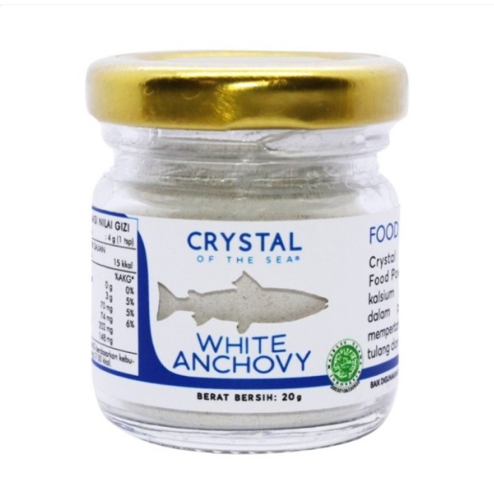 

Crystal Of The Sea White Anchovy Powder 20G - Bubuk Ikan Teri Nasi