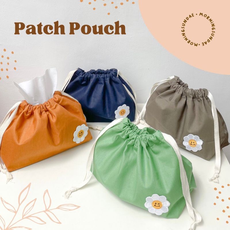 Patch pouch / Pouch serut lucu