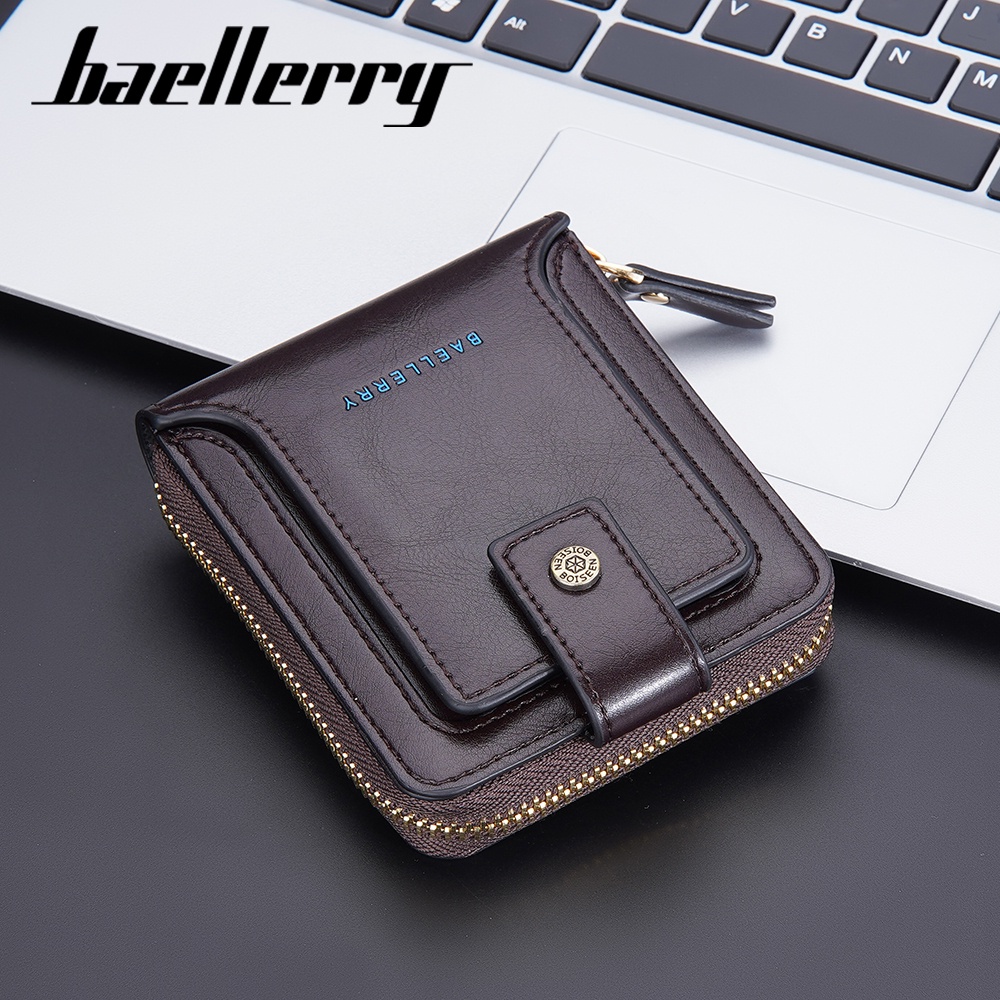 BAELLERRY D9255 Dompet Pria Bahan Kulit PU Leather Premium WATCHKITE WKOS
