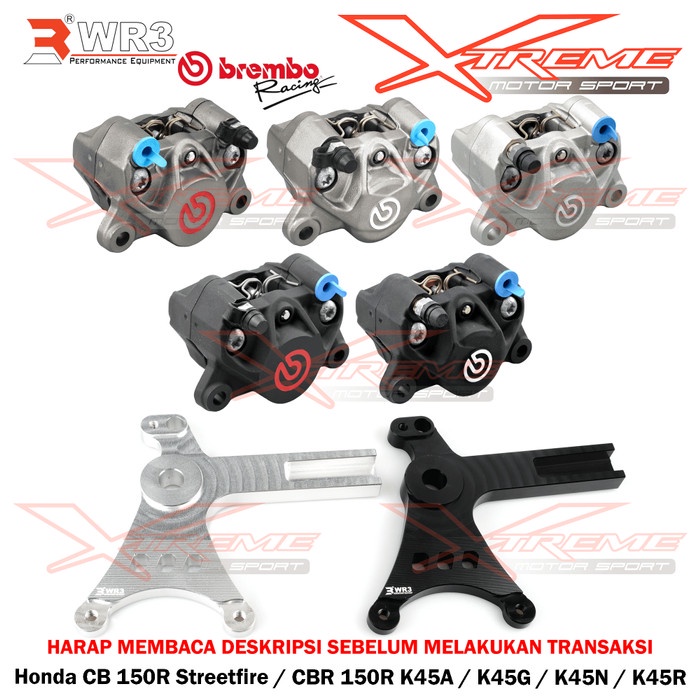 Breket Kaliper Wr3 Belakang + Brembo 2P1P Cbr / Cb 150R 2016-2021 #Original
