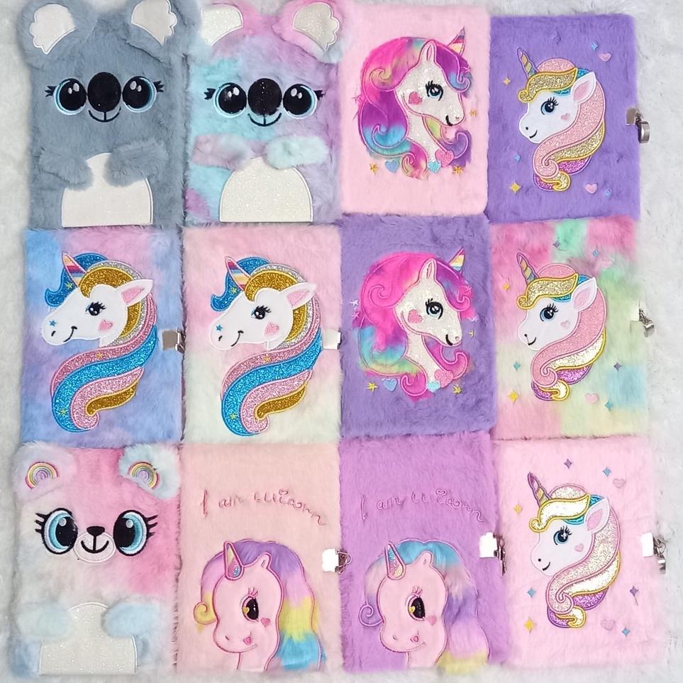 

READY NOTEBOOK UNICORN BUKU TULIS AGENDA DIARY UNICORN FUR SEQUIN A5 BUKU UNICORN BULU, BUKU BULU TERLARISS...,,,,,
