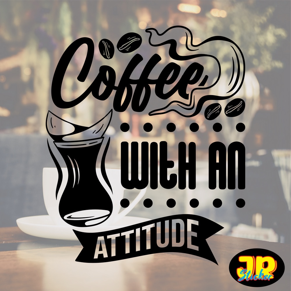 Jual Stiker Kaca Sticker Dinding Cafe Qoutes Kopi Coffee Sticker