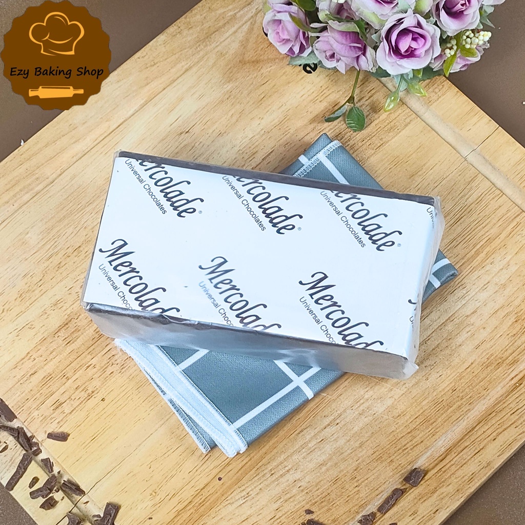 Mercolade Flexy Dark Coklat REPACK 500gr (berat +/-) Coklat Batangan / Coklat Compound