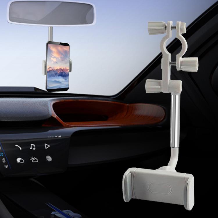 Holder Hp Gantung Mobil Jepit Spion Tengah Jok Mobil Putar 360 Derajat Car Phone Bracket