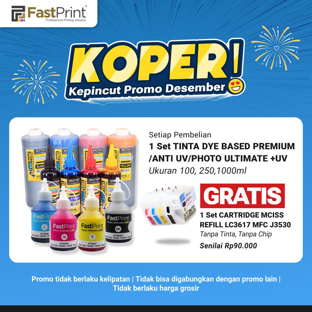 Tinta Dye Based Photo Premium 1 Set 4 Warna 100 ML