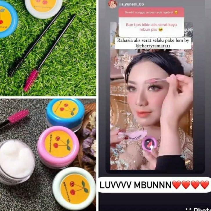 Paling Bagus--lem alis cherry tamara / lem cherry / feathers / set up brow lem alis / cherry / cherr
