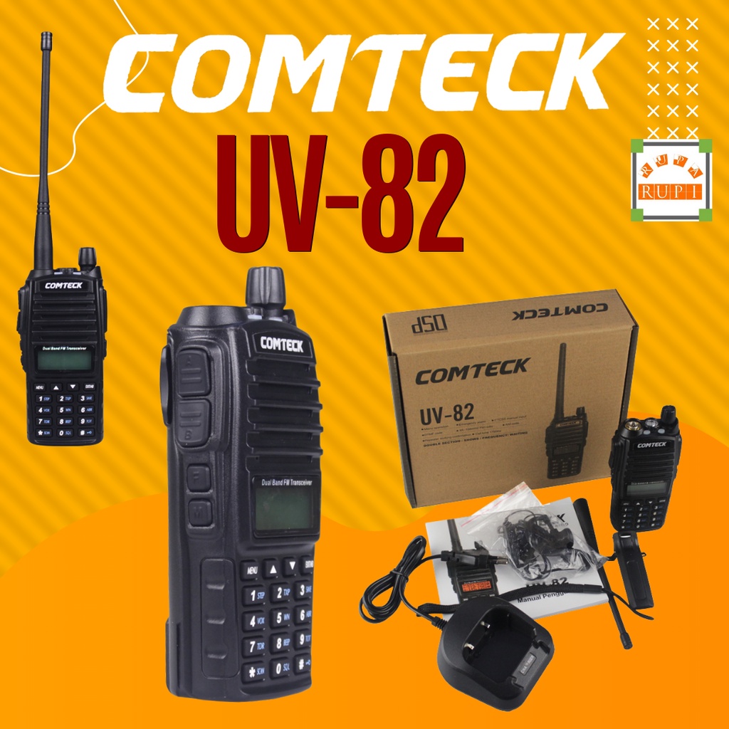 HT Comteck UV-82 Dual Band VHF - UHF Radio FM BG100167 ruparupi