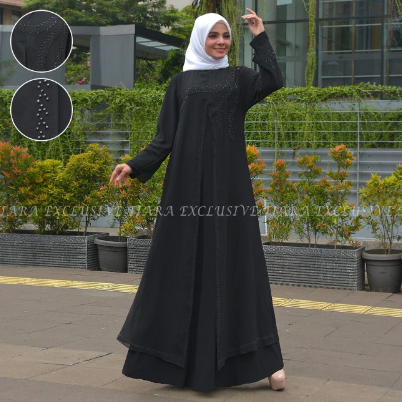 Ready Gamis Hitam Pesta Terbaru//Abaya Hitam By Istana Kebaya//Baju Gamis Termurah//Abaya//Gamis Hitam termurah/baju gamis lebaran/gamis terbaru