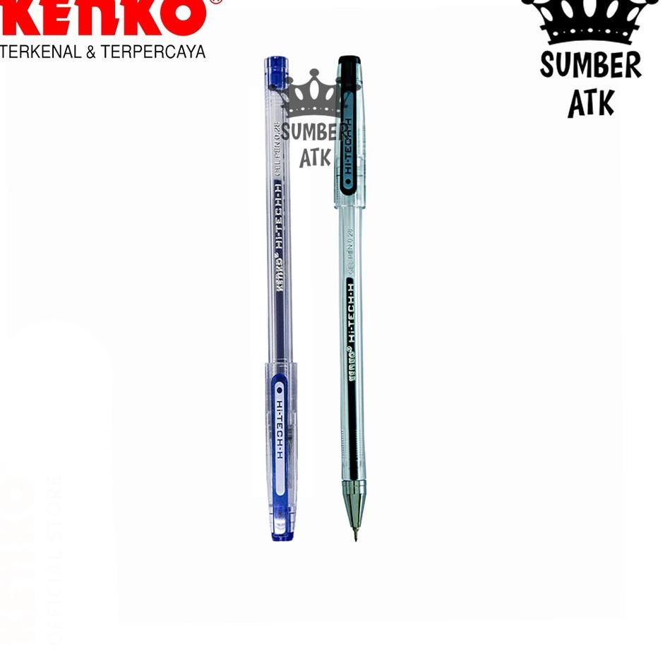 

(E(67㊛) KENKO Gel Pen Hi Tech H 0.28 Mm Pulpen Pena Black / blue - 1 PCS pasti dikirim