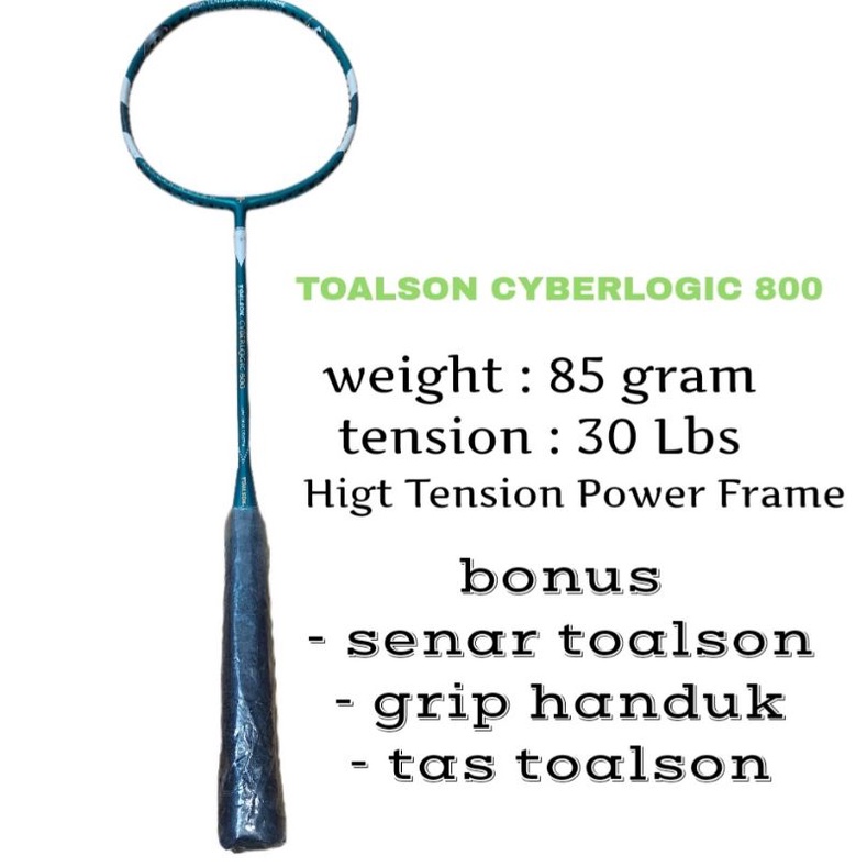 Raket Badminton Toalson CYBERLOGIC 800 Original Japan