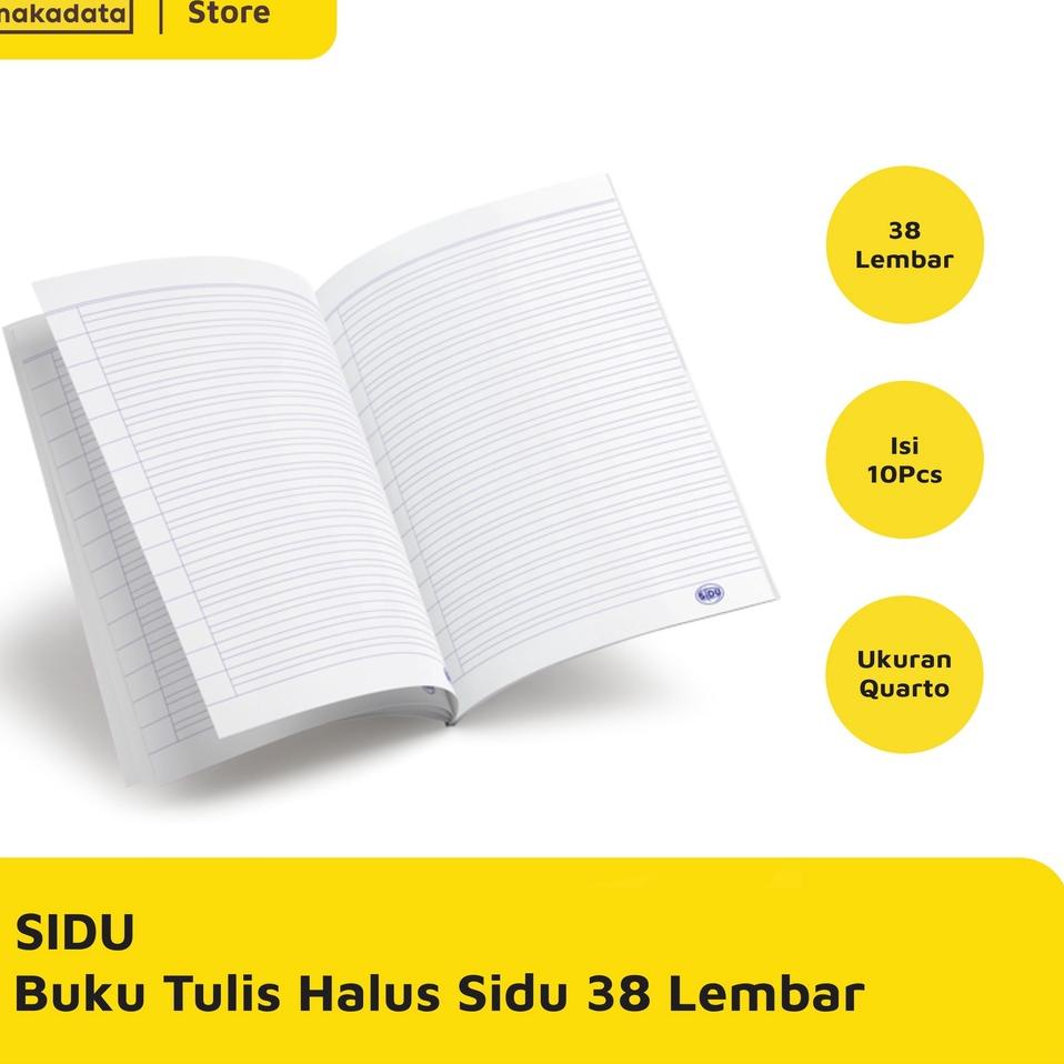 

ㅑ BUKU TULIS HALUS SIDU 38 LEMBAR (1PACK) ソ