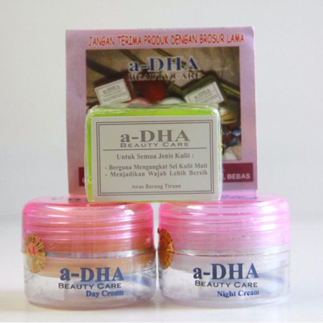 CREAM A-DHA PINK // Cream A-dha Pink Series Original - PAKET Pemutih Wajah A-dha Pink