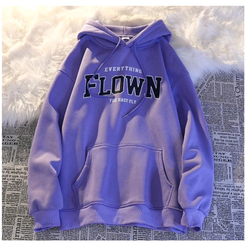 FLOWN EVERYTHING SWEATER HOODIE OVERSIZE WANITA