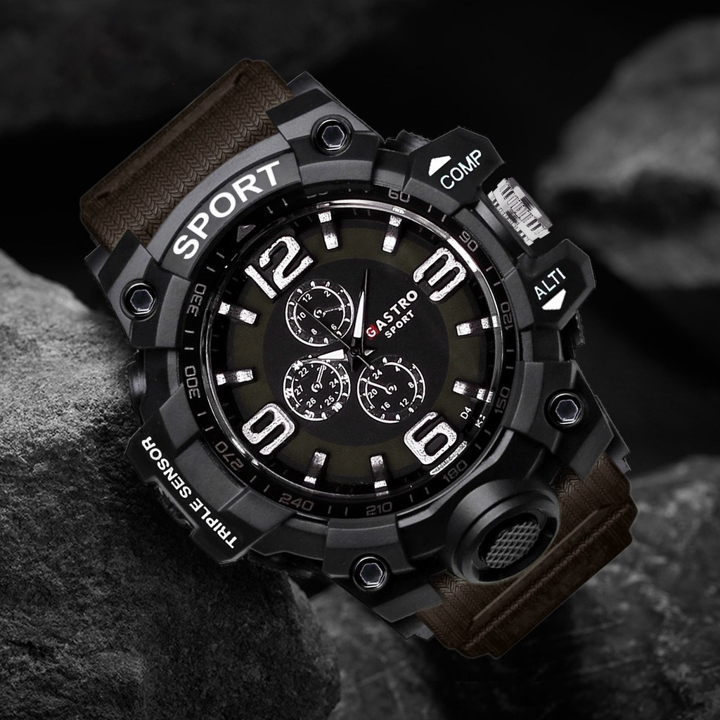 ✅COD Jam Tangan Pria Gastro Sport Analog Terbaru Jam Tangan Pria Analog Karet Quartz Terbaru 1125