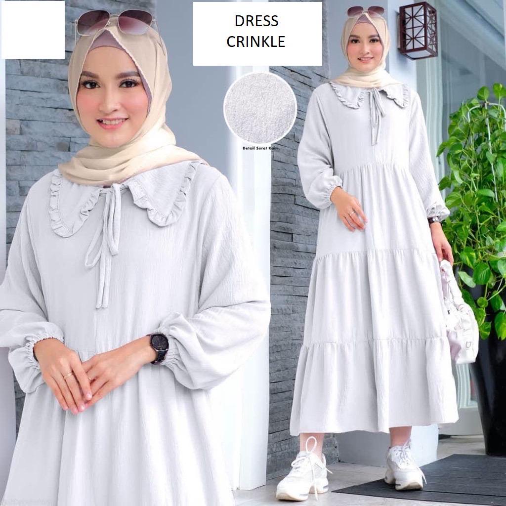 Momita Dress Bahan Crinkle Airflow