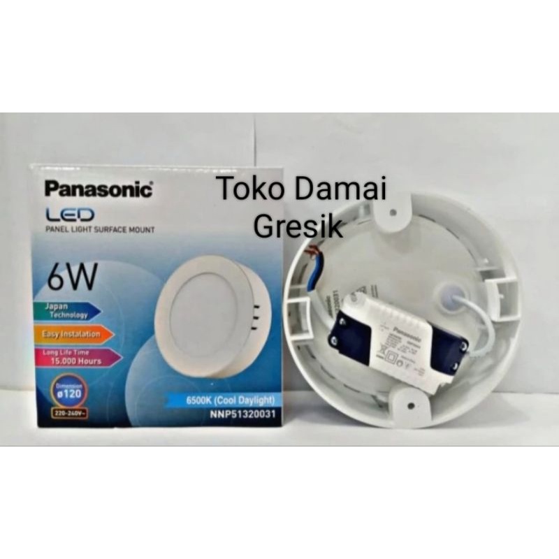 Lampu Led Panel Outbow Bulat Panasonic 6 Watt NNP51320031