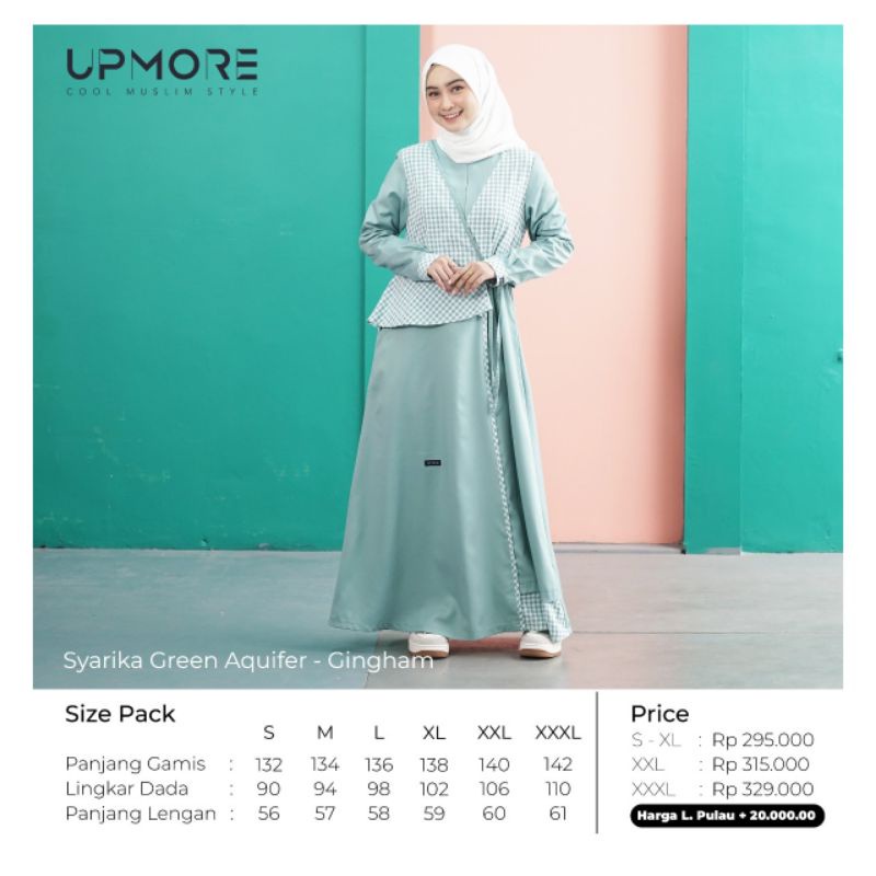 GAMIS MUTIF UPMORE SYARIKA/ GAMIS REMAJA UPMORE SYARIKA/ GAMIS LEBARAN 2023 UPMORE SYARIKA