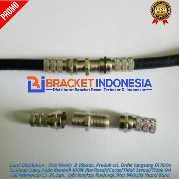 JACK JEK PENYAMBUNG KABEL ANTENA TV ORI BI-X119 JACK JEK KONEKTOR