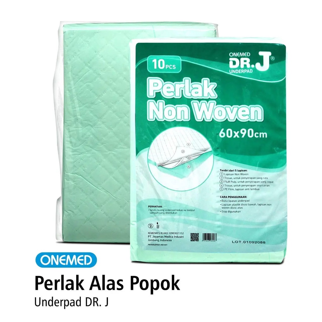 Underapad  Onemed Dr J 60 x 90/Alas Popok/Perlak Popok 60 X 90