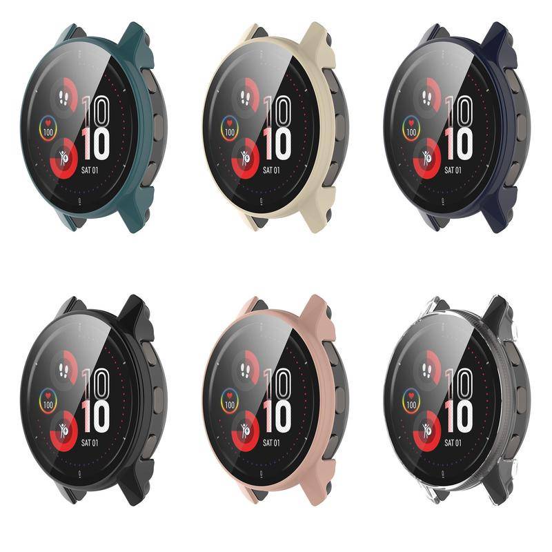 Gelang PC Pelindung case Untuk Garmin Venu 2s 2plus Vivoactive4 4s vivomove sport Watch Cover Dengan Kaca HD Pelindung Layar Film Untuk Garmin Forerunner 955 255 255 255S