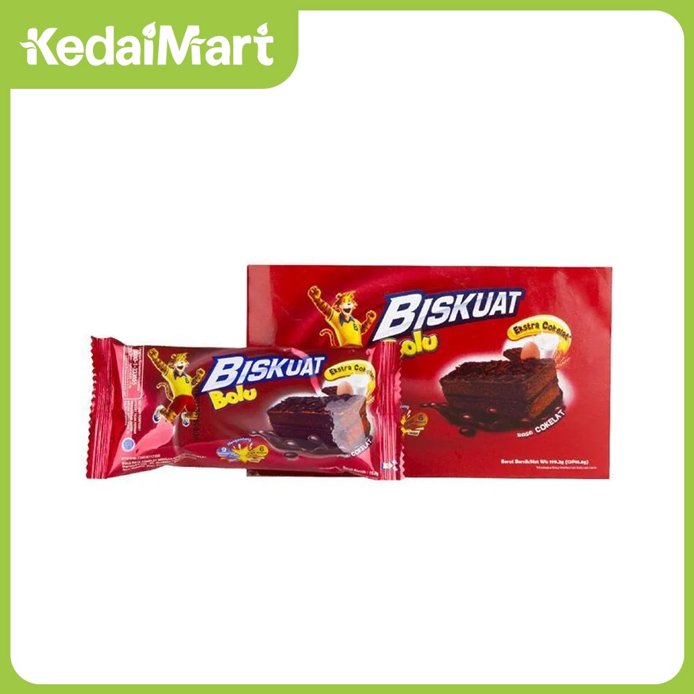 

Biskuat Bolu Rasa Cokelat 16.6 Gram