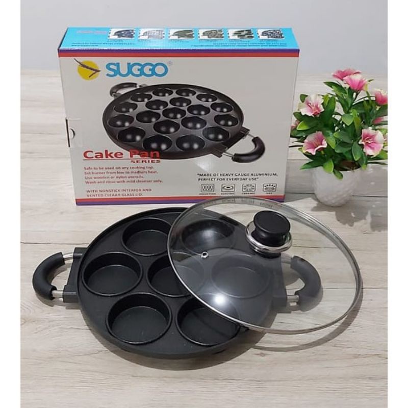 Cake Pan 7 Lubang Cembung /Cetakan Kue Serabi Suggo