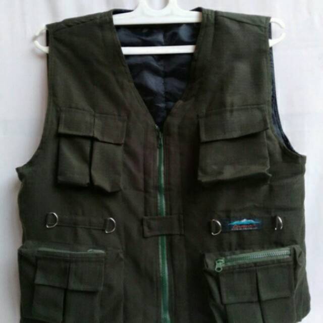 ROMPI ANAK HIJAU ARMY // ROMPI PETUALANG Adventurer's vest // ROMPI TERBARU KANTUNG D BELAKANG