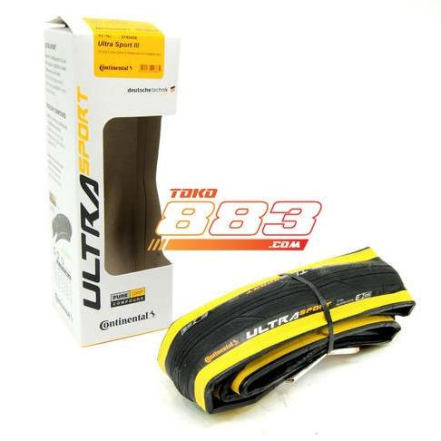 Ban Sepeda Continental Ultra Sport 3 Lis Kuning Clincher 700C