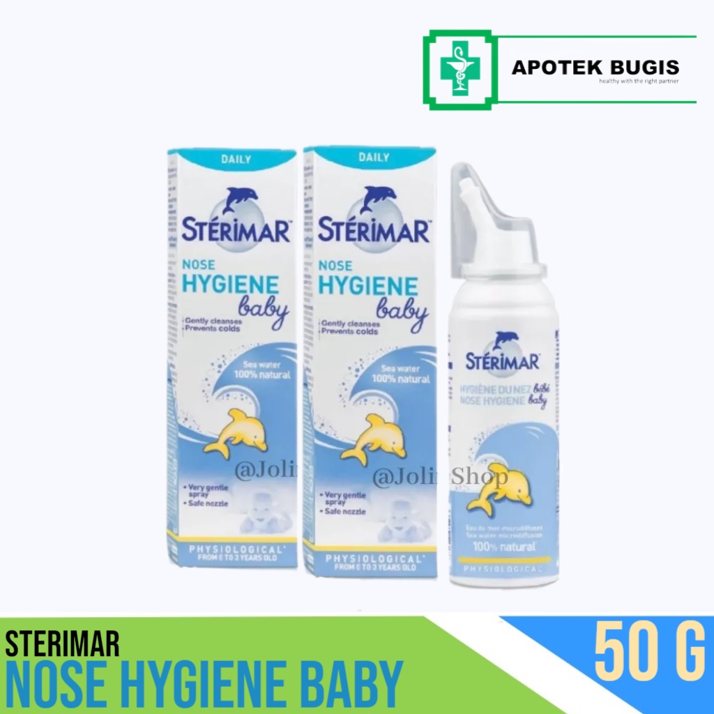 STERIMAR Nose Hygiene Baby Size 50g 150 Semprot Mengurangi Kotoran Hidung Dengan Lembut