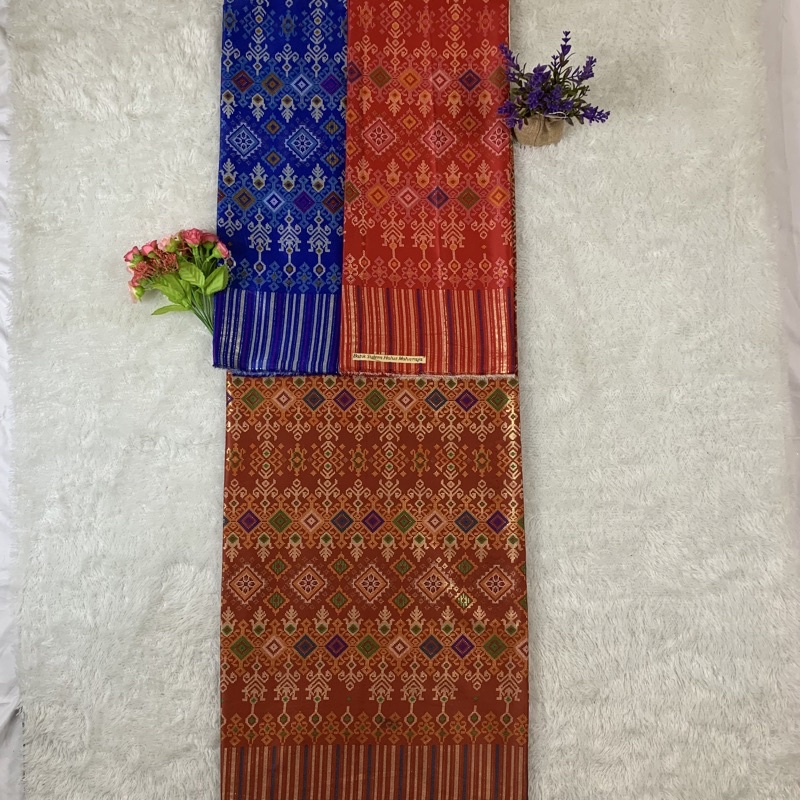 BATIK SUTRA FOIL HALUS Motif Songket (per 0.5M) Lebar 1.15M Bisa Seragam , Gamis Bahan premium , Kai