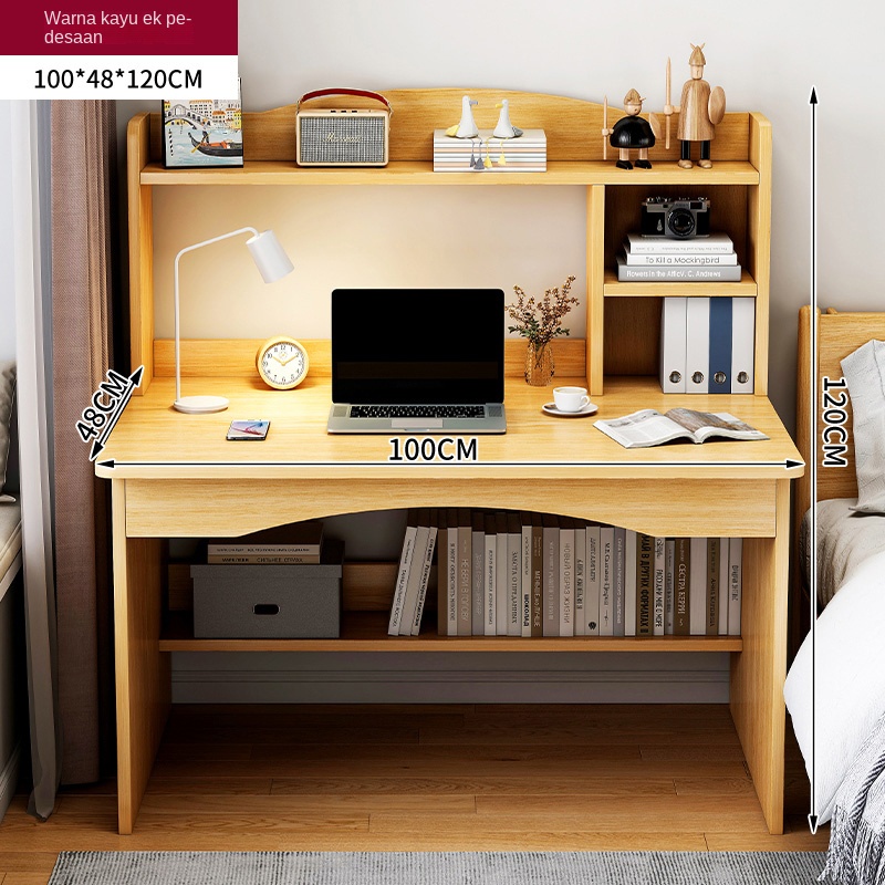 KUCA Meja Belajar Kerja Meja Kantor Meja Komputer Persegi Panjang Meja Kamar Tidur Sederhana Meja [ Garansi lima tahun ]-kuning