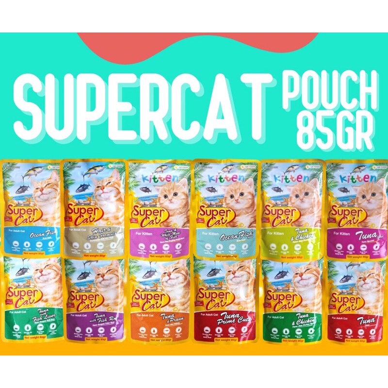 SUPER CAT POUCH | Makanan Basah Wet Food Untuk Kucing