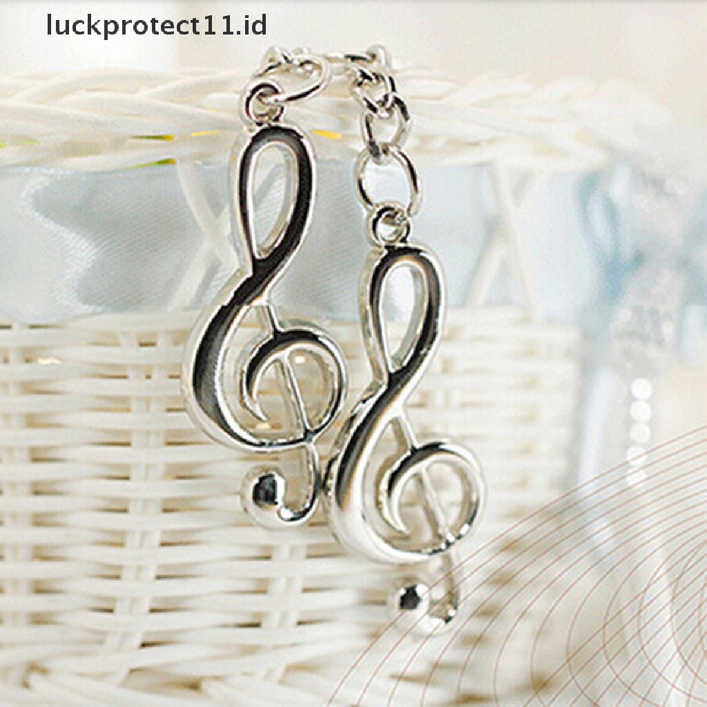 /Fashion Hot// Fashion// Fashion Keren Musik Note Key Ring Keyfob Keyring Simbol Musik Gantungan Kunci Hadiah Baru.