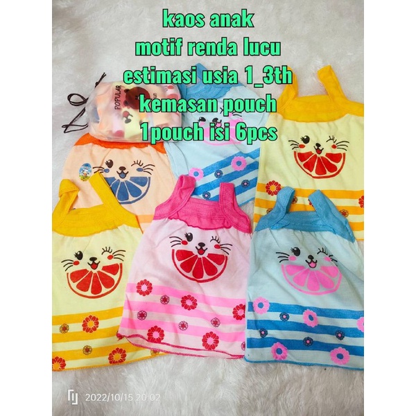 Kaos Anak 6in1 Pouch