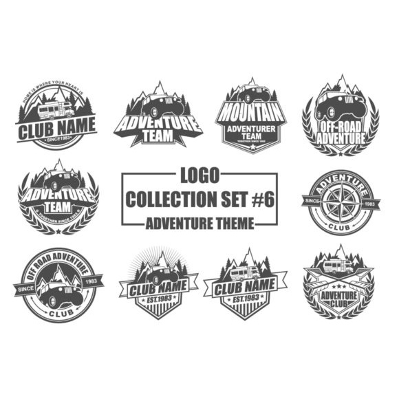 200+ Vintage Style Logo Bundle