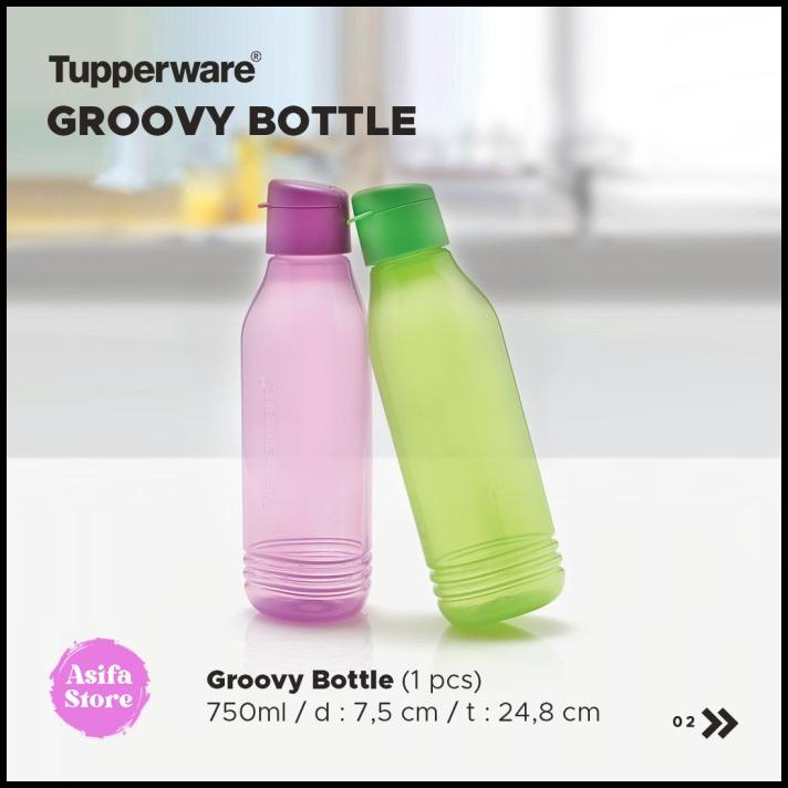 Tupperware Groovy Bottle 750Ml - Botol Minum Lucu Unik Viral Kekinian