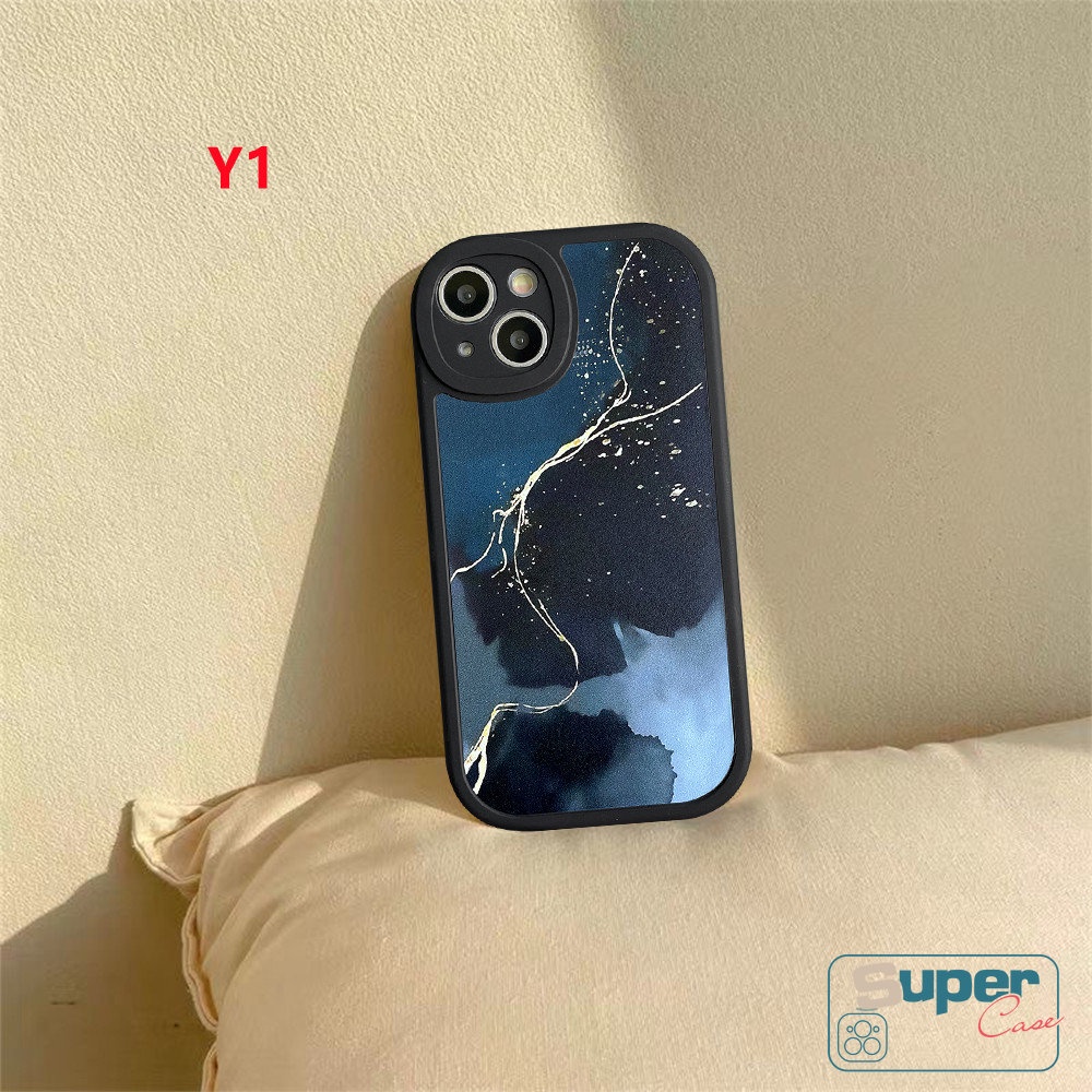 Casing Untuk Realme C53 C21Y C30 C31 C55 C25 C15 C35 C12 C17 C25Y C21 C3 C20A C20 C11 C25s Gt8 6i 6s 5s 5 8i 7i 5 8 10 Pro+5i 9i 6lembut Tpu Art Abstrak Case Motif Cat Air