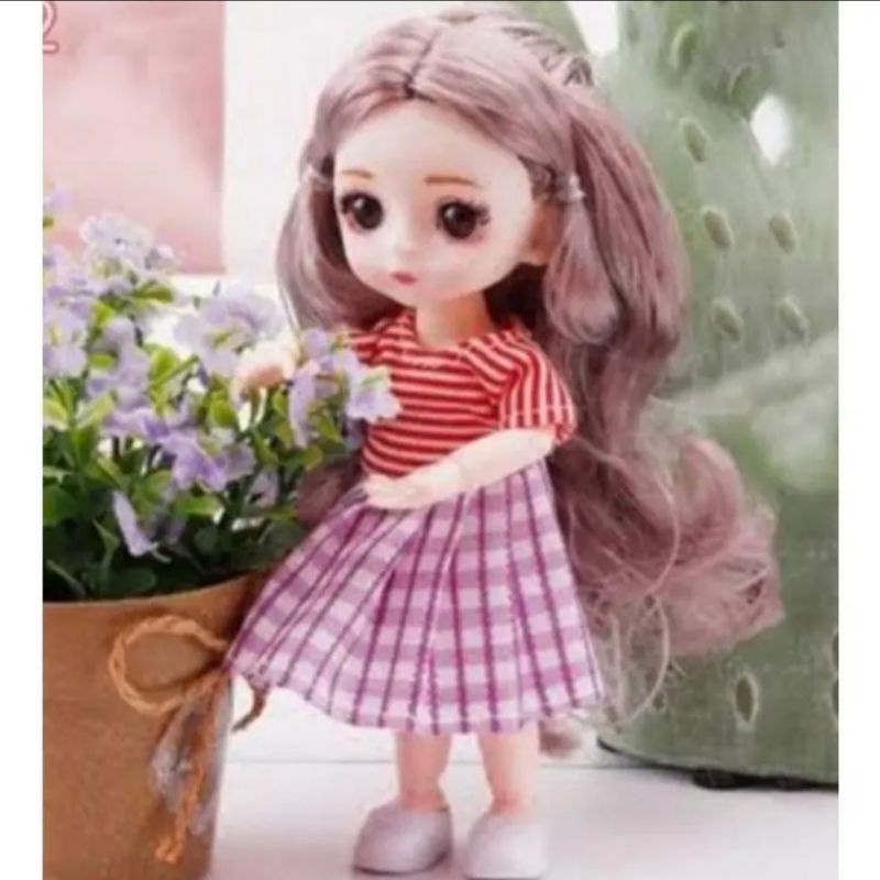 17cm/30cm boneka kecil murah original boneka lucu lembut new boneka gemoy kaki tangan bisa ditekuk Dress Clothes Full Set mainan anak perempuan