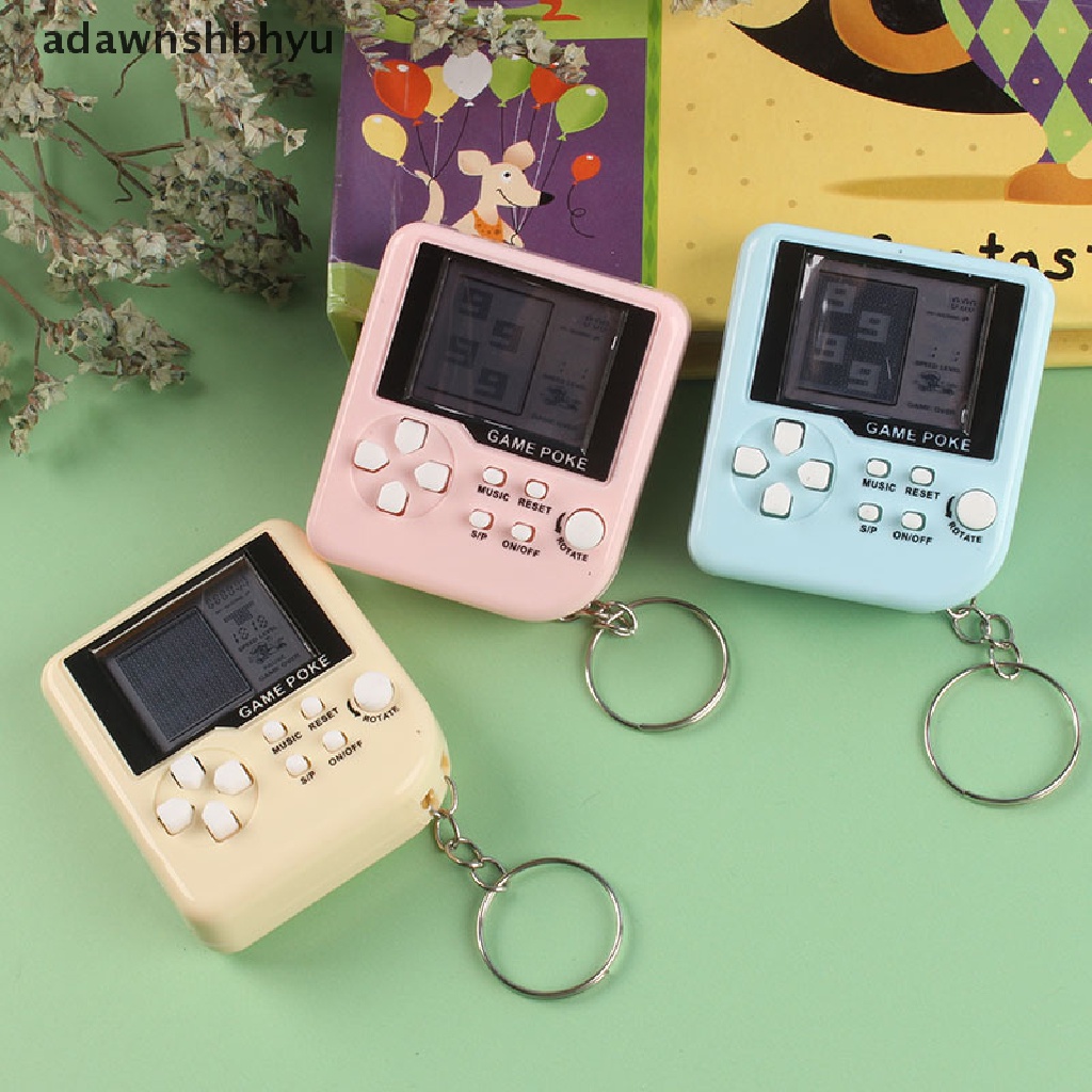 Adawnshbhyu Mesin Game Mini Klasik Konsol Game Retro Nostalgia Dengan Gantungan Kunci console ID