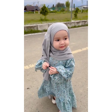 BABYNHA Gamis Anak Perempuan/Baju Muslim Anak/Gamis Motif Usia 1-6 Tahun/Aisyah gamis