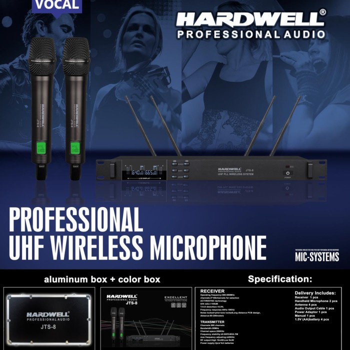 Mic Wireless Hardwell JTS 8 Multi Channel Microphone