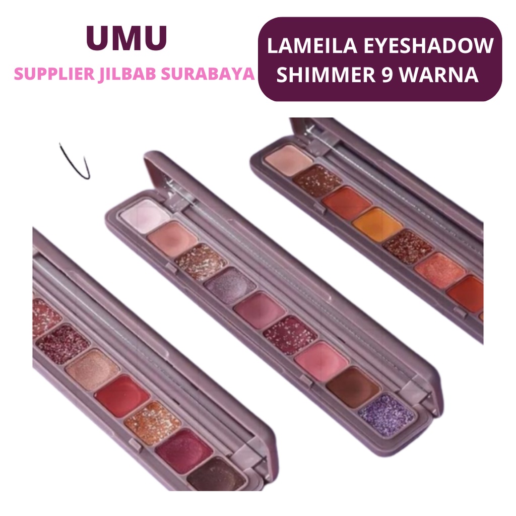 (UMU SUPPLIER) LAMEILA 9 COLORS SHIMMER EYESHADOW