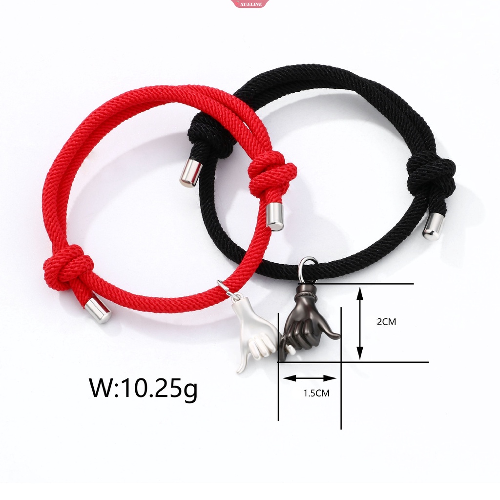 Mode Baru Tarik Kait Tangan Kait Pasangan Pesona Gelang set Wanita Pria Tulang Selangka Rantai Liontin Pacar Perhiasan Hadiah [ZXL]