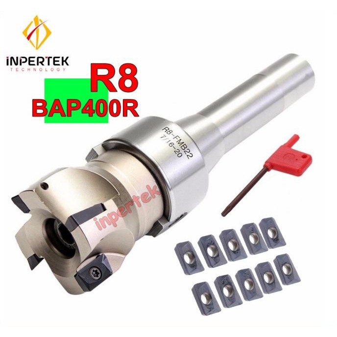 Paket R8 BAP400R 50mm Holder Milling Nantong Facemill Nantong Arbor selalu promo