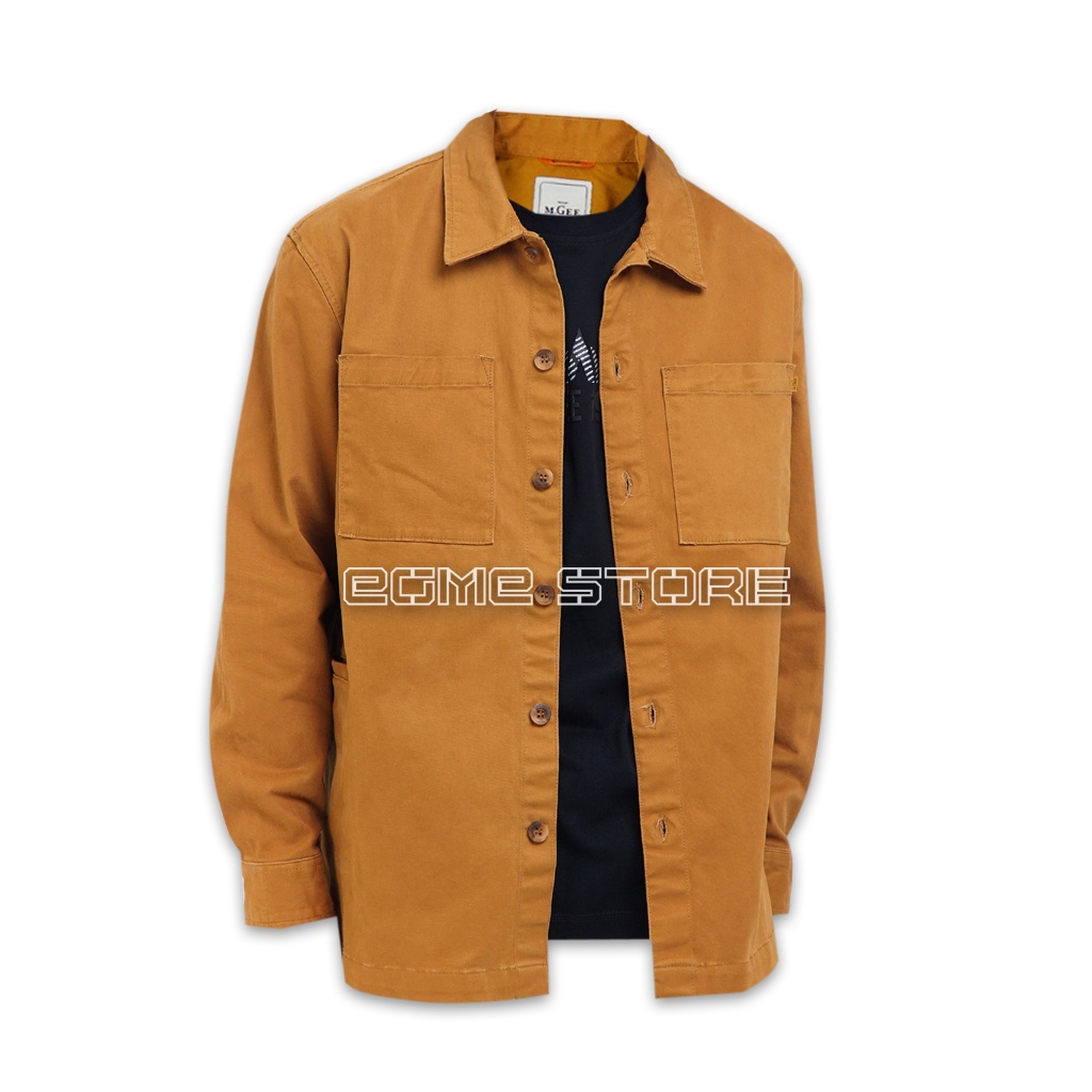 Mgee Baju Pria Kemeja Lengan Panjang North C006