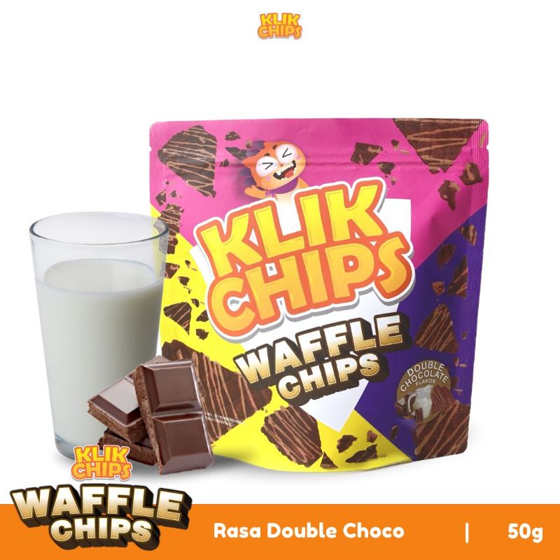 

KLIKCHIPS WAFFLE CHIPS DOUBLE CHOCO MILK