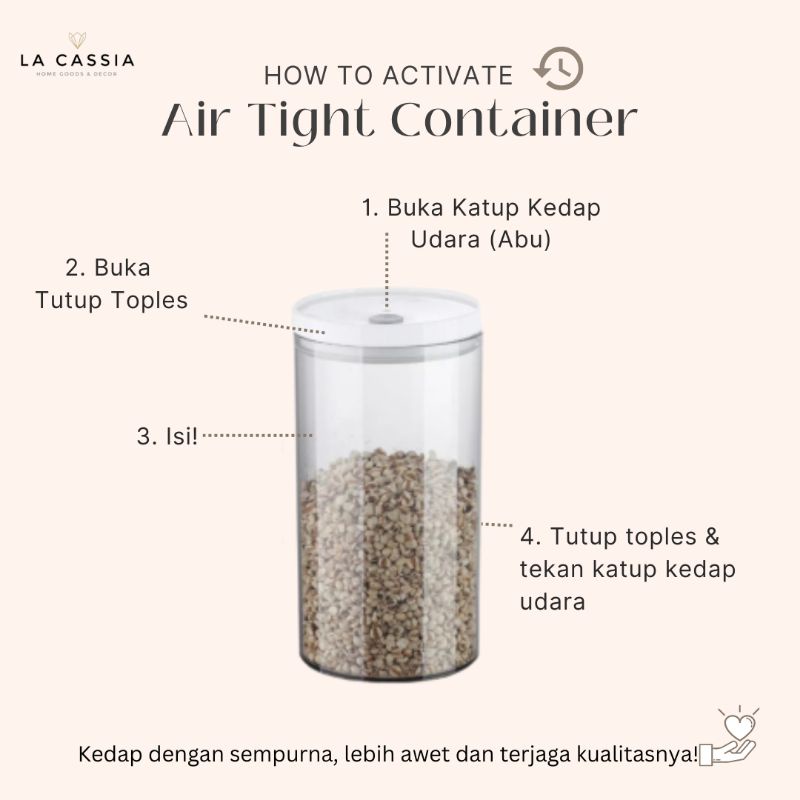 Food Kontainer Toples Serbaguna Kedap Udara Anti Bocor