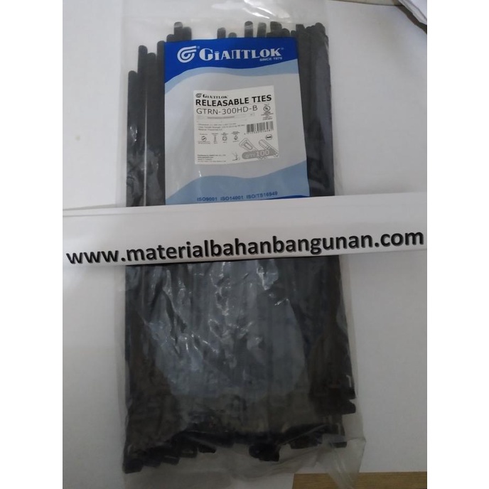 

Cable Tis GTRN 300 HD Kabel Ties Tali Ties 7.6 mm x 30 cm Hitam Isi100